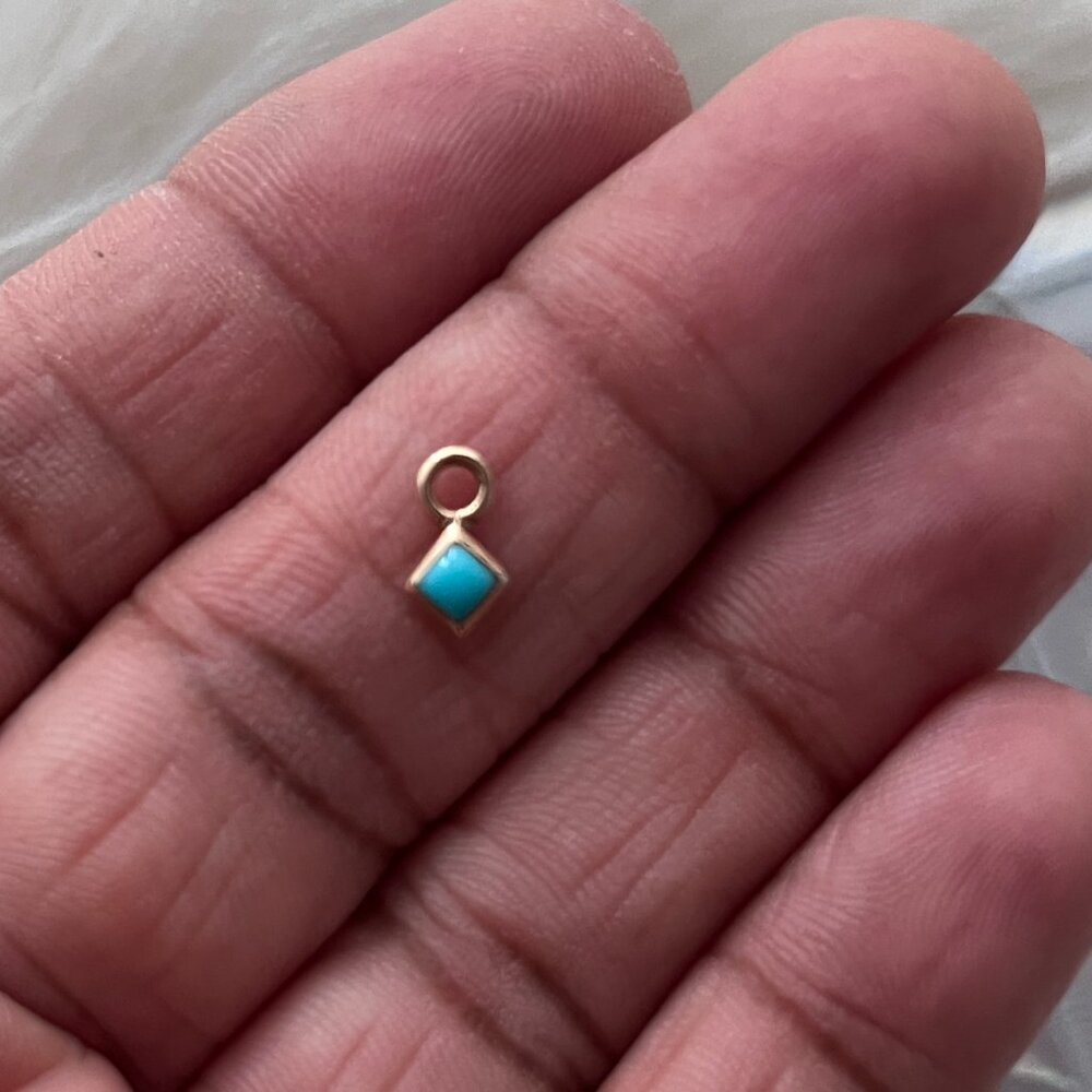 Metier by TF Small Turquoise Charm